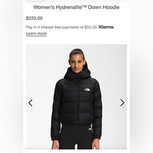 The north face 550 puffer